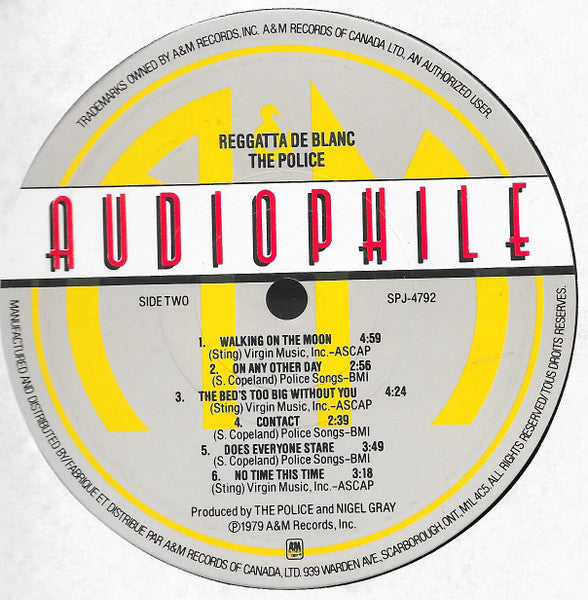 The Police – Reggatta De Blanc LP vinyl record, image 4 of 4