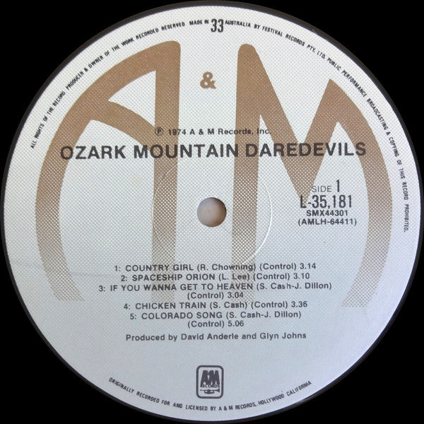 The Ozark Mountain Daredevils – The Ozark Mountain Daredevils LP vinyl record, image 3 of 4