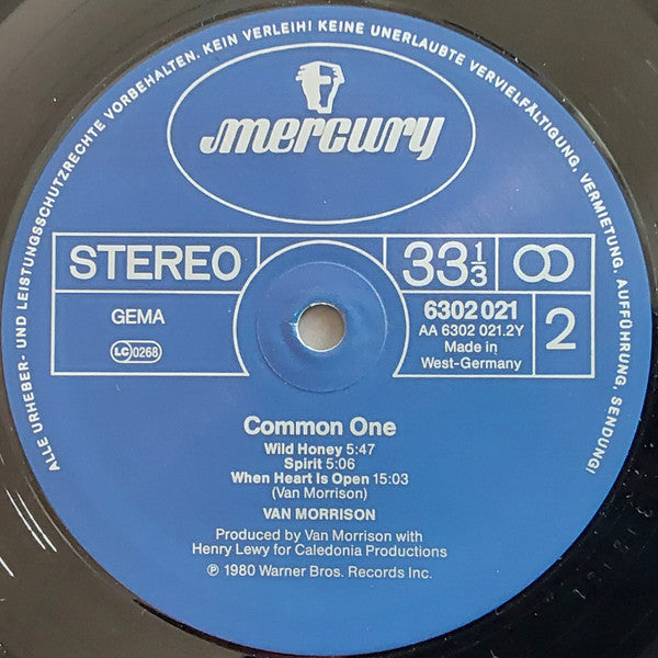 Van Morrison – Common One LP vinyl record, image 5 of 8