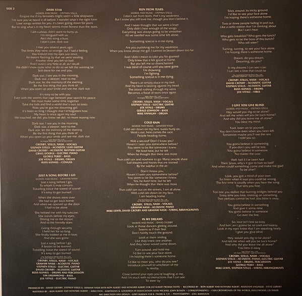 Crosby, Stills & Nash – CSN LP vinyl record, image 4 of 6
