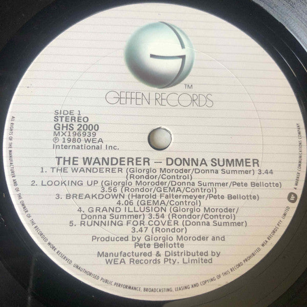 Donna Summer – The Wanderer LP vinyl record, image 3 of 4