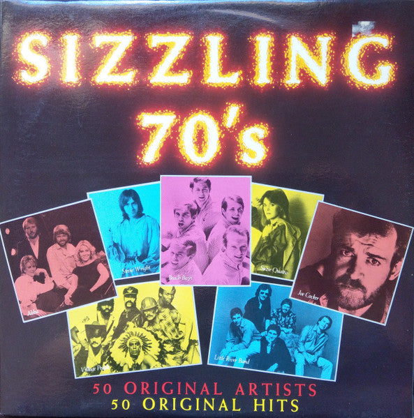 Various – Sizzling 70's (3xLP) LP vinyl record, image 1 of 10