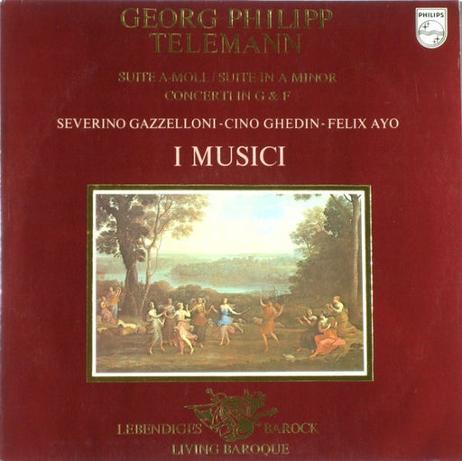 Georg Philipp Telemann, Severino Gazzelloni, Cino Ghedin, Félix Ayo, I Musici – Suite A-Moll = Suite In A Minor / Concerti In G & F LP vinyl record, image 1 of 4