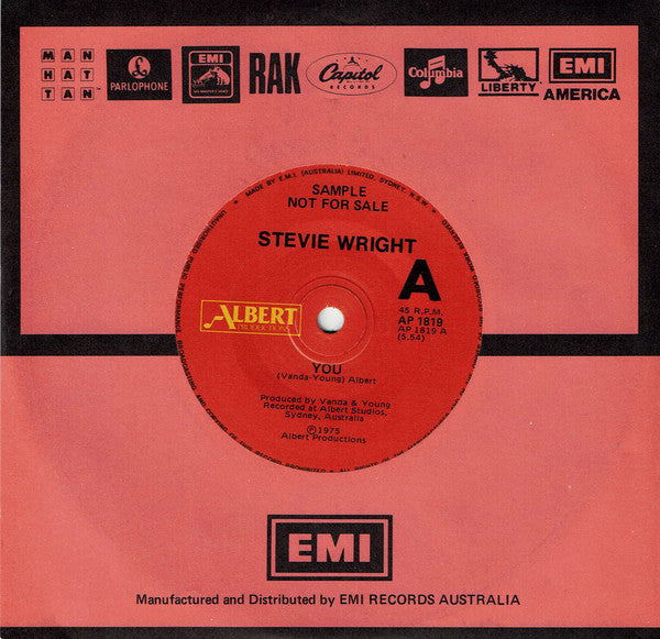 Stevie Wright – You 7" vinyl record, image 3 of 3