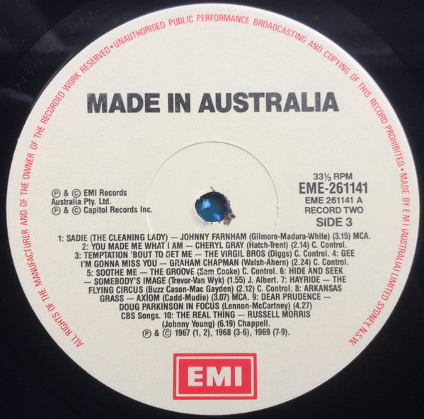 Various – Made In Australia (2xLP) LP vinyl record, image 8 of 10