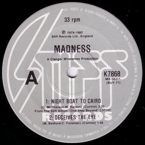Madness – Work Rest & Play 7" vinyl record, image 3 of 4