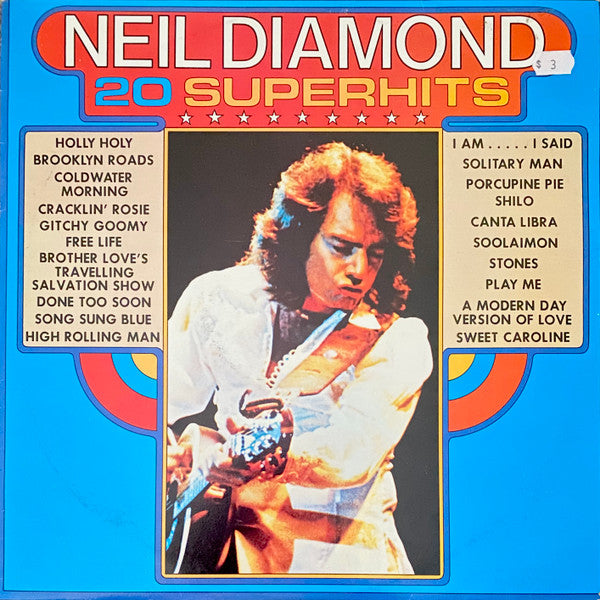 Neil Diamond – 20 Super Hits LP vinyl record, image 1 of 4