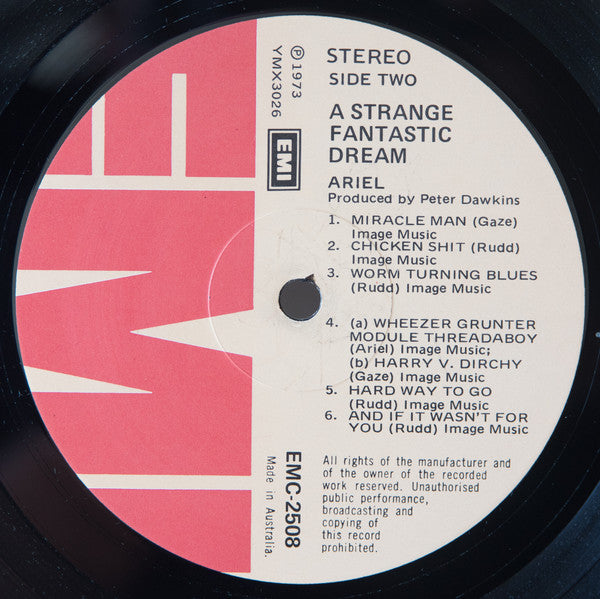 Ariel – A Strange Fantastic Dream LP vinyl record, image 3 of 3