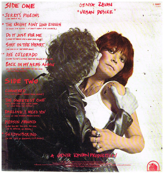 Genya Ravan – Urban Desire LP vinyl record, image 2 of 6