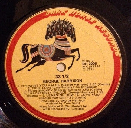 George Harrison – Thirty Three & 1/3 LP vinyl record, image 3 of 7