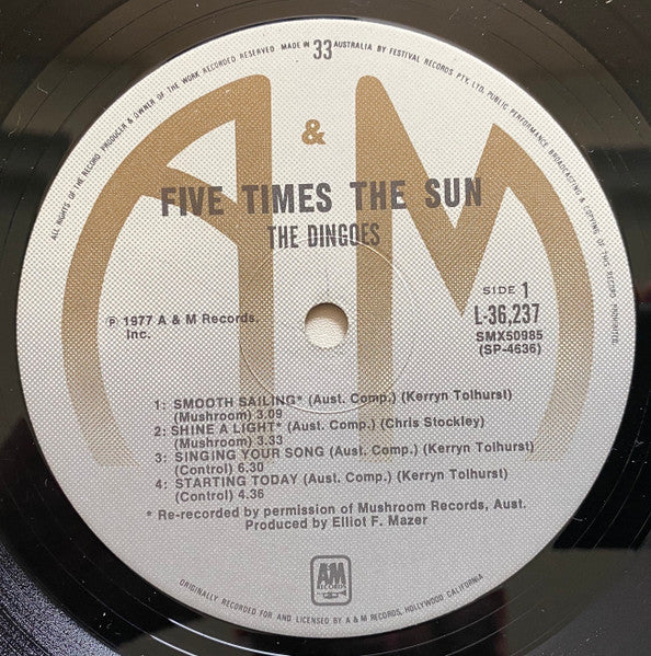 The Dingoes – Five Times The Sun LP vinyl record, image 3 of 6
