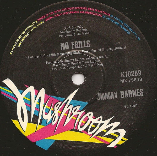 Jimmy Barnes – Little Darling 7" vinyl record, image 4 of 4
