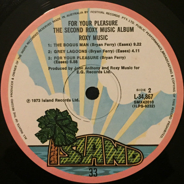 Roxy Music – For Your Pleasure LP vinyl record, image 4 of 5