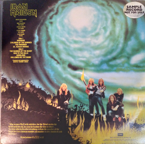 Iron Maiden – The Number Of The Beast LP vinyl record, image 7 of 7