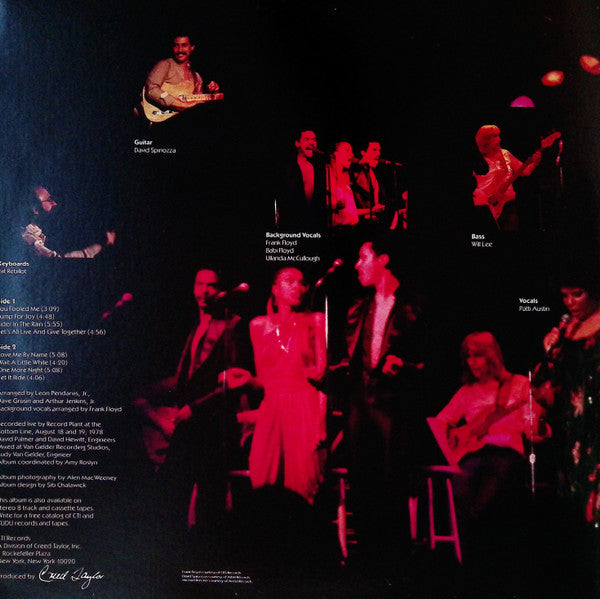 Patti Austin – Live At The Bottom Line LP vinyl record, image 2 of 6