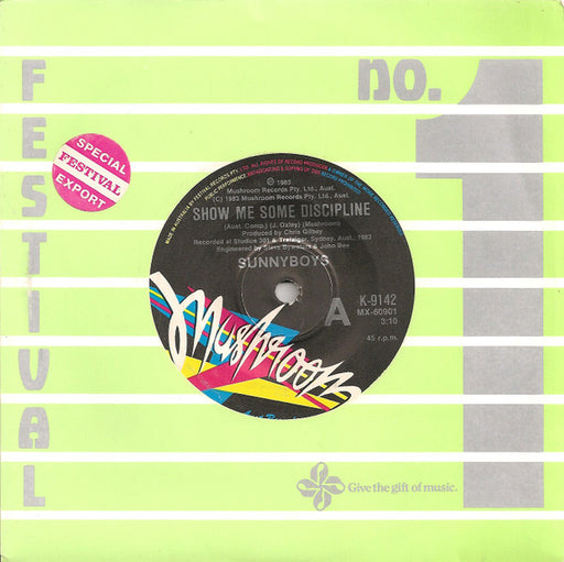 Sunnyboys – Show Me Some Discipline 7" vinyl record, image 1 of 2