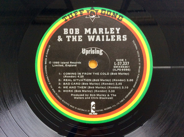 Bob Marley & The Wailers – Uprising LP vinyl record, image 3 of 4