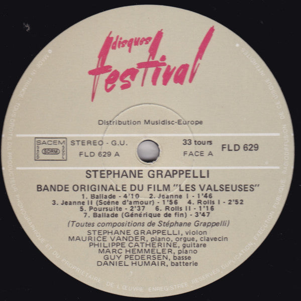 Stéphane Grappelli – Les Valseuses LP vinyl record, image 3 of 4