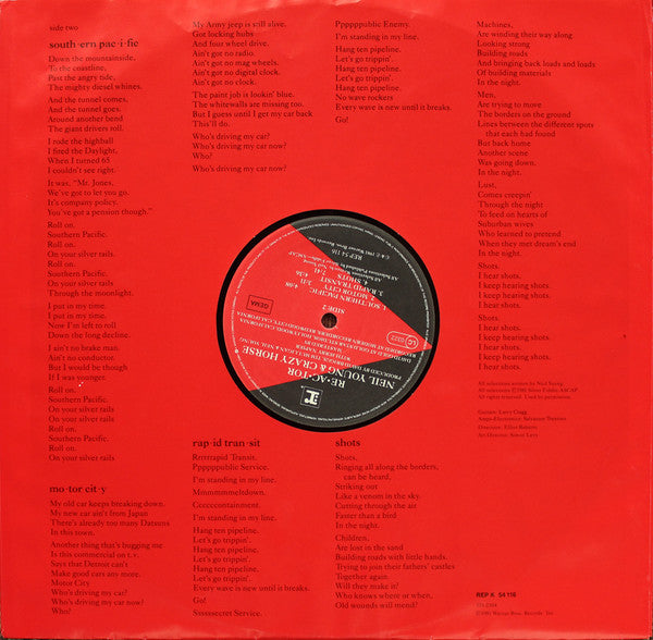 Neil Young, Crazy Horse – Reactor LP vinyl record, image 6 of 7