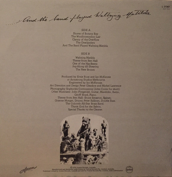 The Bushwackers – And The Band Played Waltzing Matilda LP vinyl record, image 2 of 4