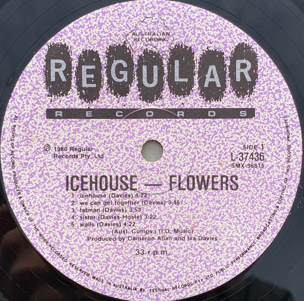 Flowers – Icehouse LP vinyl record, image 5 of 7