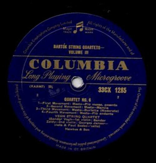Béla Bartók, Quatuor Végh – String Quartets Nos 5 & 6- Volume Three LP vinyl record, image 4 of 4