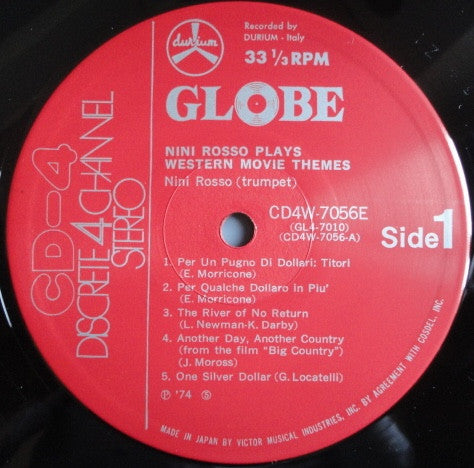 Nini Rosso – Nini Rosso Plays Western Movie Themes LP vinyl record, image 3 of 4