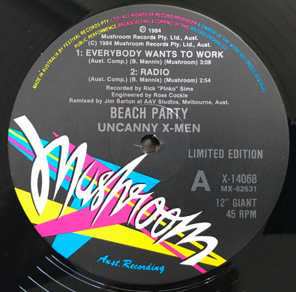 Uncanny X-Men – Beach Party 12" vinyl record, image 3 of 4
