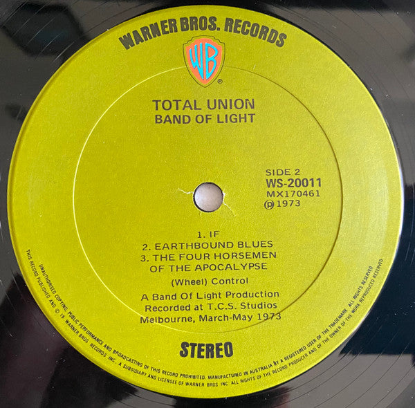 Band Of Light – Total Union LP vinyl record, image 6 of 6
