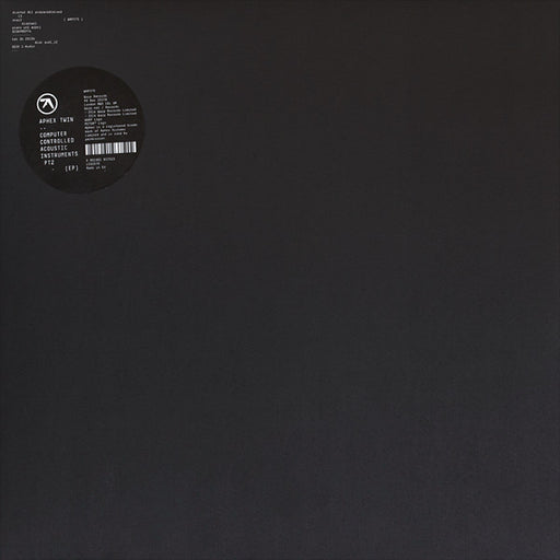Aphex Twin – Computer Controlled Acoustic Instruments Pt2 (EP) 12" vinyl record, image 1 of 7