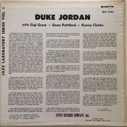 Duke Jordan – Do It Yourself Jazz Vol. 1 LP vinyl record, image 2 of 5