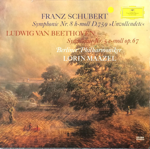 Franz Schubert, Ludwig van Beethoven, Berliner Philharmoniker, Lorin Maazel – Symphonie Nr. 8 H-moll D. 759 »Unvollendete« / Symphonie Nr. 5 C-moll Op. 67 LP vinyl record, image 1 of 4