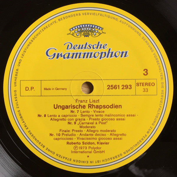Franz Liszt, Roberto Szidon – Ungarische Rhapsodien (3xLP) LP vinyl record, image 5 of 10