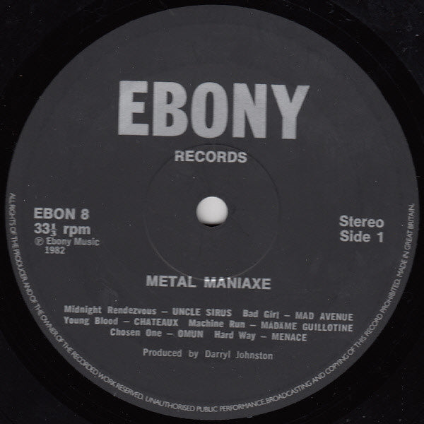 Various – Metal Maniaxe LP vinyl record, image 3 of 4