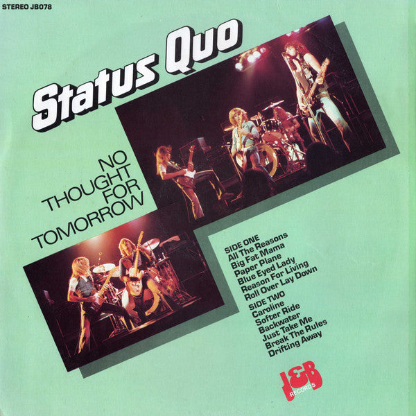 Status Quo – No Thought For Tomorrow LP vinyl record, image 2 of 4