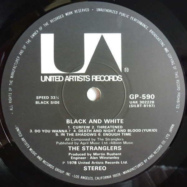 The Stranglers – Black And White LP vinyl record, image 10 of 10