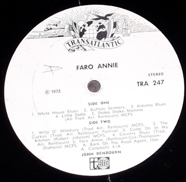 John Renbourn – Faro Annie LP vinyl record, image 3 of 4