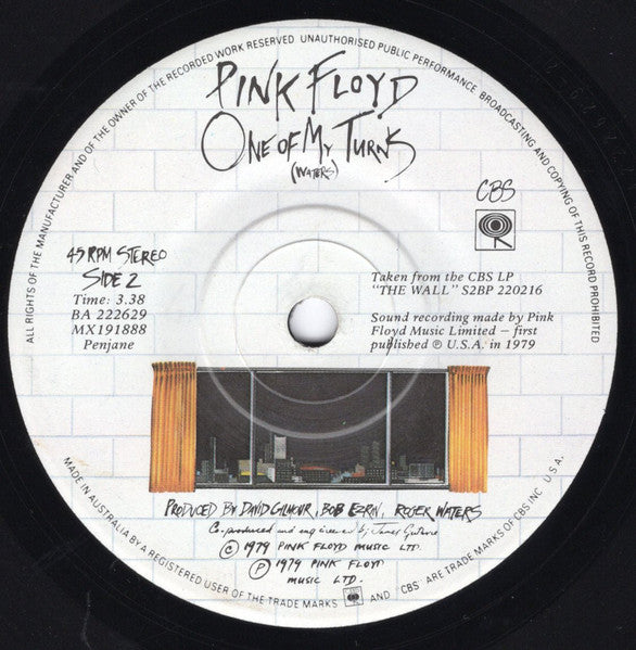 Pink Floyd – Another Brick In The Wall (Part II) 7" vinyl record, image 4 of 4