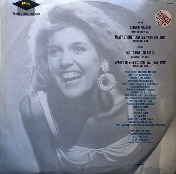 Mandy Smith – Victim Of Pleasure 12" vinyl record, image 2 of 4
