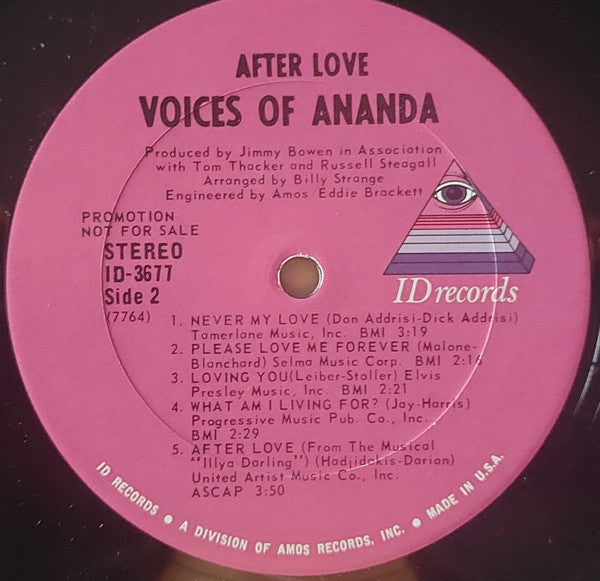 Voices Of Ananda – After Love LP vinyl record, image 6 of 10