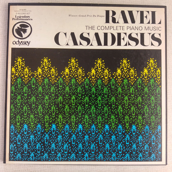 Maurice Ravel, Robert Casadesus – The Complete Piano Music LP vinyl record, image 1 of 10