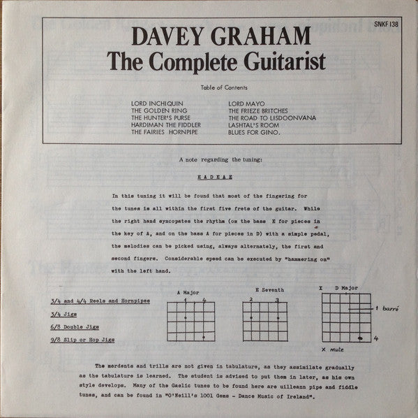 Davy Graham – The Complete Guitarist LP vinyl record, image 5 of 9