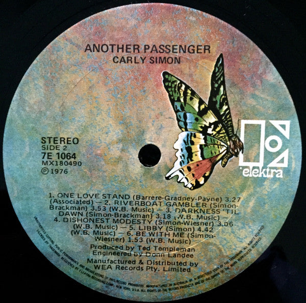 Carly Simon – Another Passenger LP vinyl record, image 4 of 6