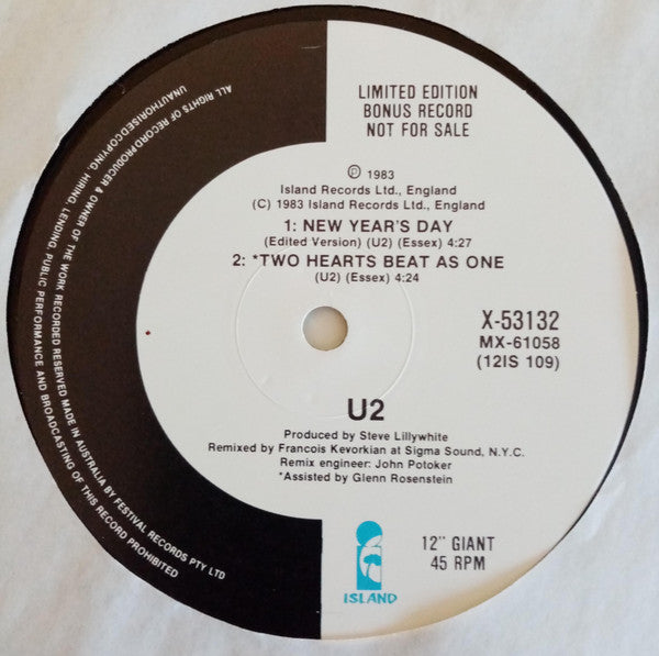 U2 – The Unforgettable Fire LP vinyl record, image 8 of 10