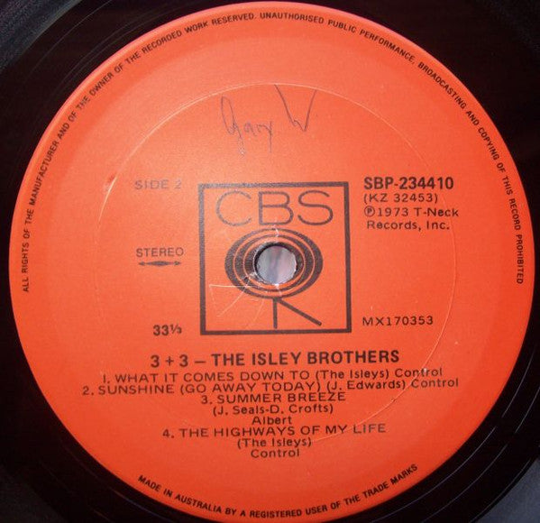 The Isley Brothers – 3 + 3 LP vinyl record, image 6 of 6
