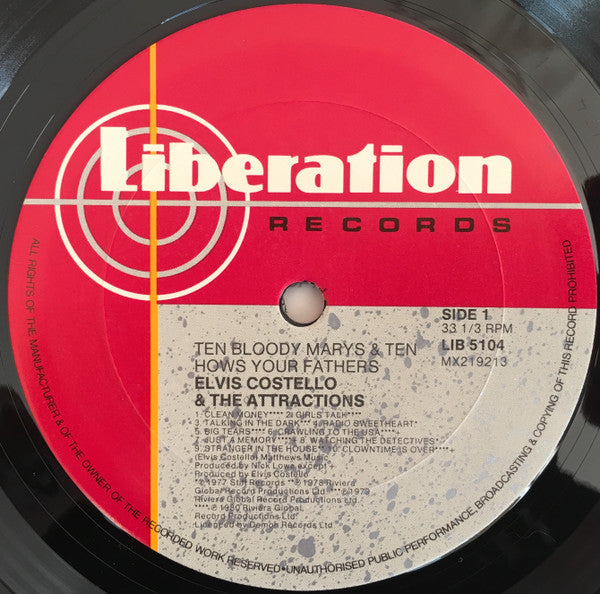 Elvis Costello & The Attractions – Ten Bloody Marys & Ten How's Your Fathers LP vinyl record, image 3 of 6