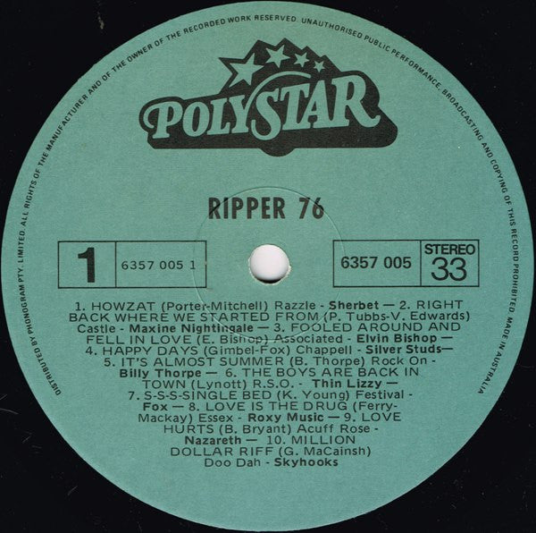 Various – Ripper '76 LP vinyl record, image 3 of 6