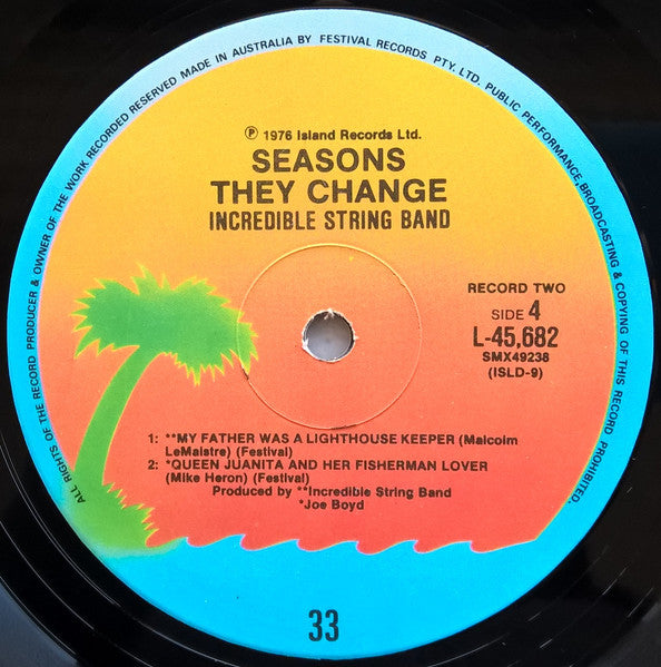 The Incredible String Band – Seasons They Change (2xLP) LP vinyl record, image 7 of 7