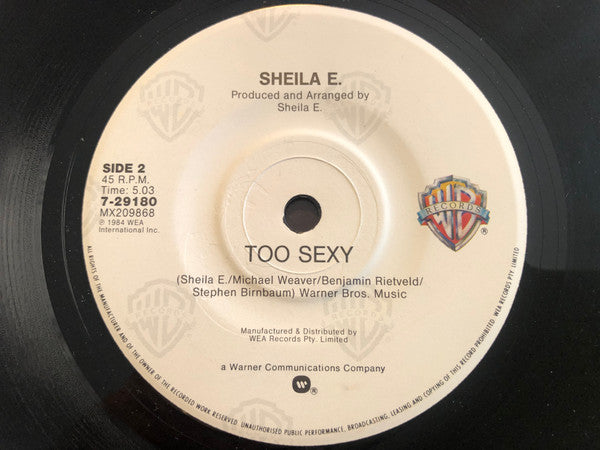 Sheila E. – The Belle Of St. Mark 7" vinyl record, image 4 of 4
