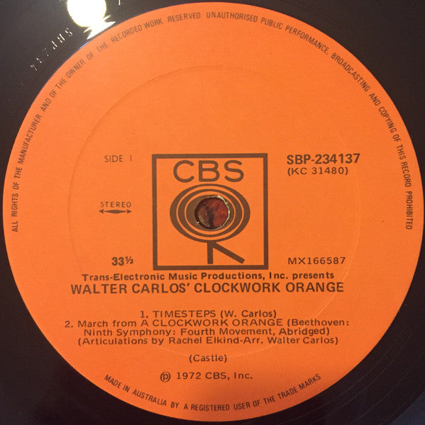 Walter Carlos – Walter Carlos' Clockwork Orange LP vinyl record, image 3 of 4